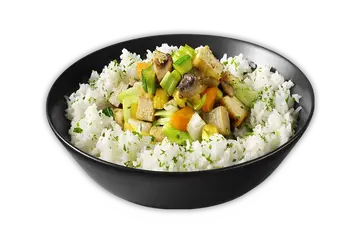 Tofu s rýží a zeleninou